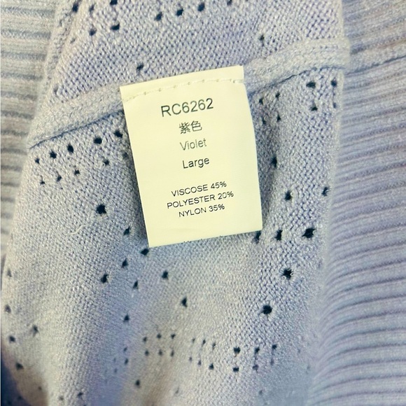 Amazon Elbow Length Sweater size L Violet (Light Purple)EUC casual Cute Workwear - Picture 2 of 3